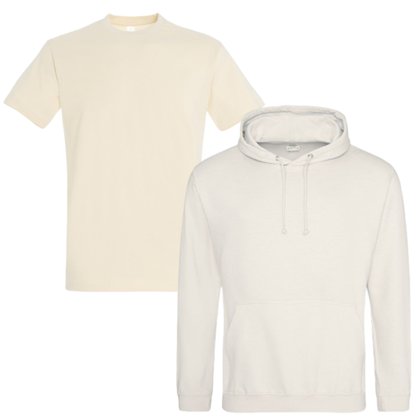 Combideal 1 (5x Sol's Imperial T-shirt en 2x Just hoods hoodie bedrukt met logo) - Afbeelding 2