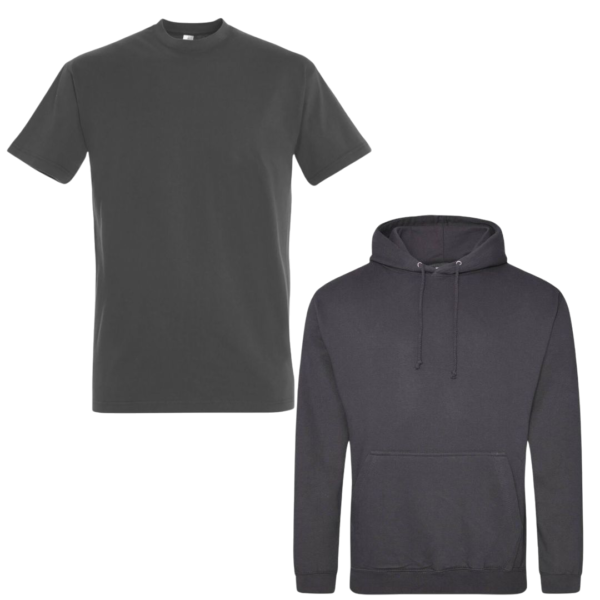 Combideal 1 (5x Sol's Imperial T-shirt en 2x Just hoods hoodie bedrukt met logo) - Afbeelding 10