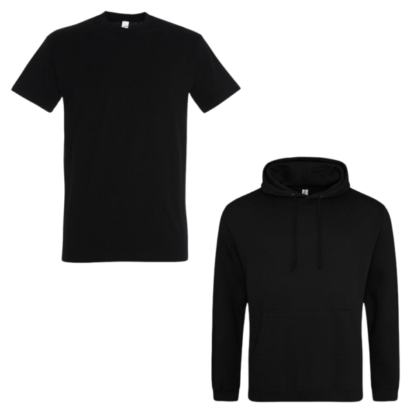 Combideal 1 (5x Sol's Imperial T-shirt en 2x Just hoods hoodie bedrukt met logo) - Afbeelding 8