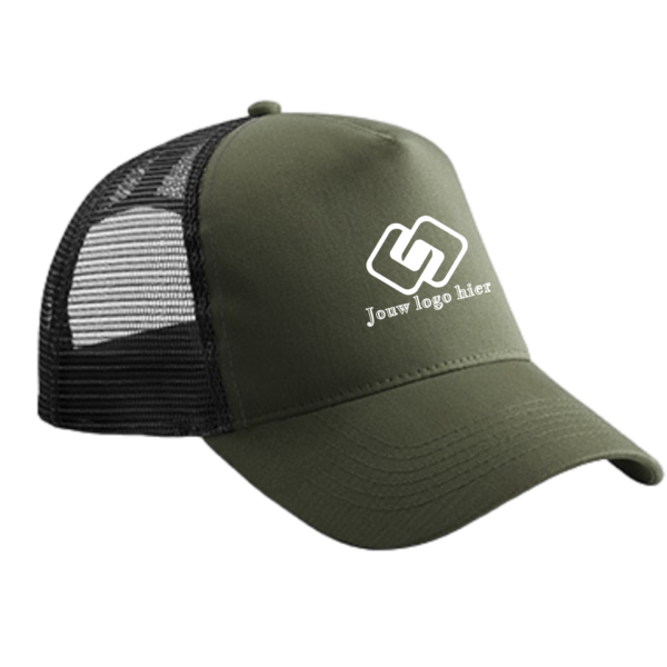 Beechfield Snapback Truckerpet bedrukt met logo