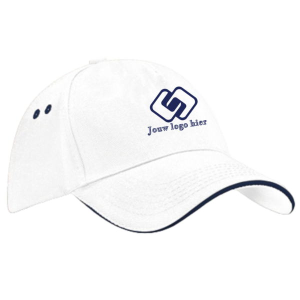 Beechfield ultimate 5 panel pet Sandwich Peak bedrukt met logo