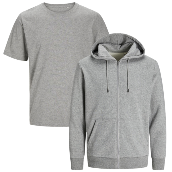 Jack&Jones Produkt combideal 2 (5x T-shirt en 2x Zoodie bedrukt met logo) - Afbeelding 4