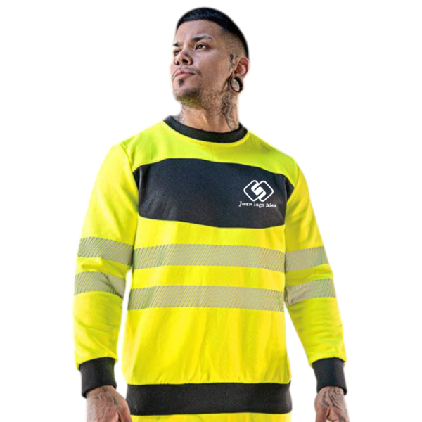 Korntex EOS high visibility sweater bedrukt met logo