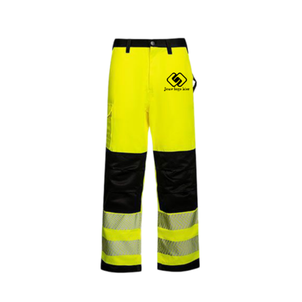 Korntex EOS high visibility werkbroek bedrukt met logo