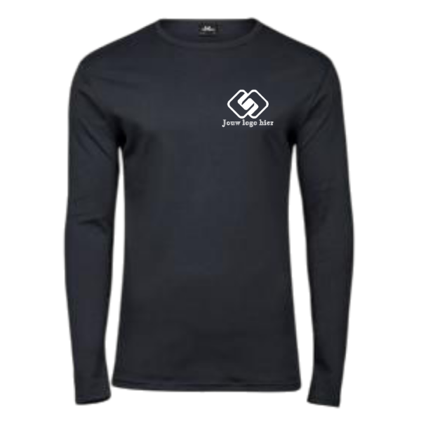 Tee-Jays Interlock Longsleeve Shirt bedrukt met logo
