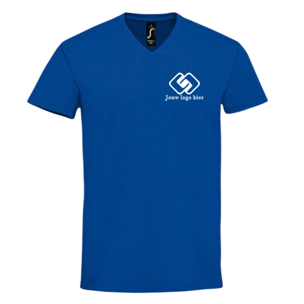 Sol's Imperial 190 grams V-hals T-shirt bedrukt met logo