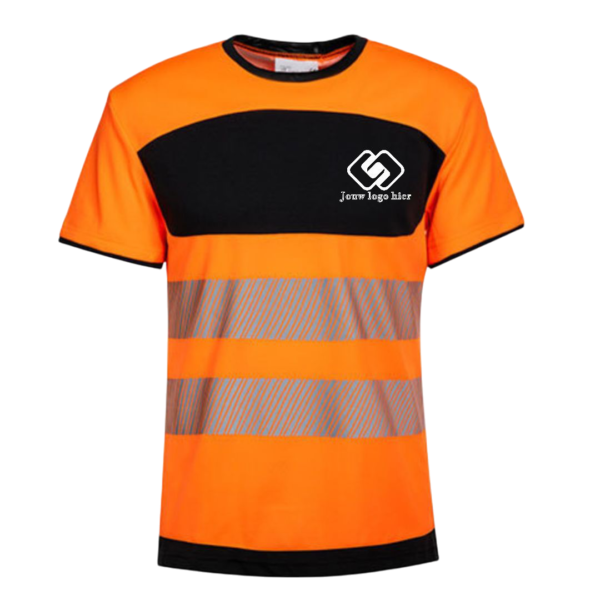 Korntex EOS high visibility T-shirt bedrukt met logo