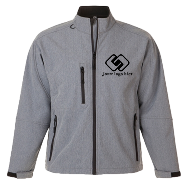 Sol’s Relax softshell jas bedrukt met logo