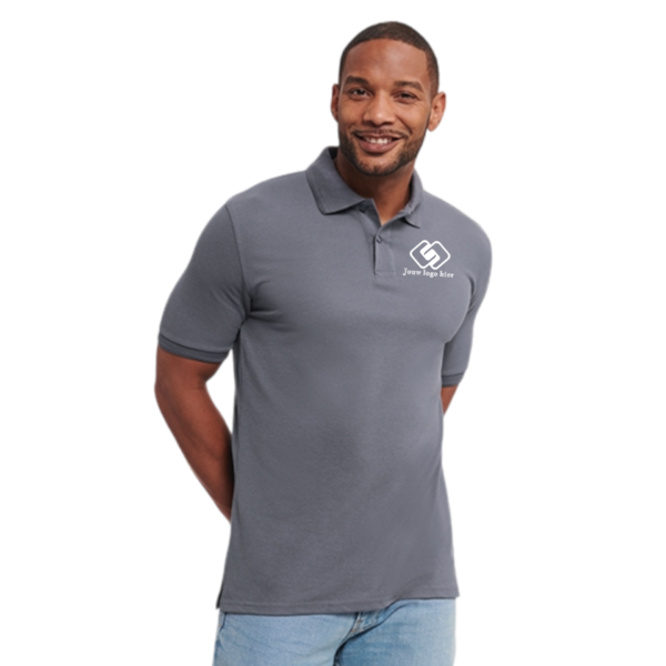 Russel heavy Duty Poloshirt bedrukt met logo