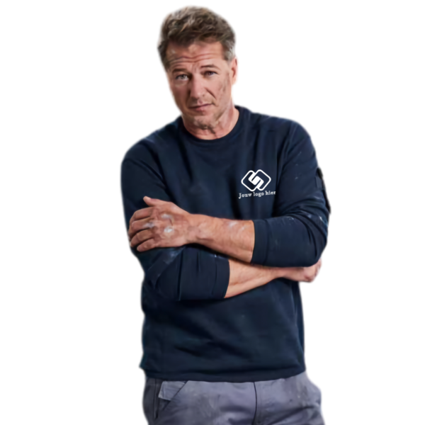 Russel heavy Duty sweater bedrukt met logo