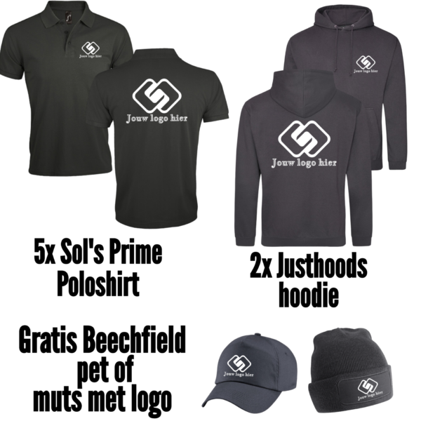 Combideal 5x Sol’s Prime poloshirt 2x Justhoods hoodie