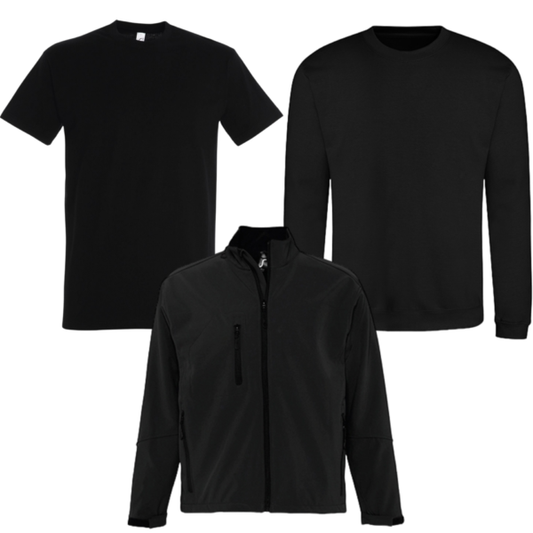 Combideal 5x Sol’s Imperial 190 grams T-shirt, 2x Justhoods sweater en 1x Sol’s Relax Softshell jas - Afbeelding 3