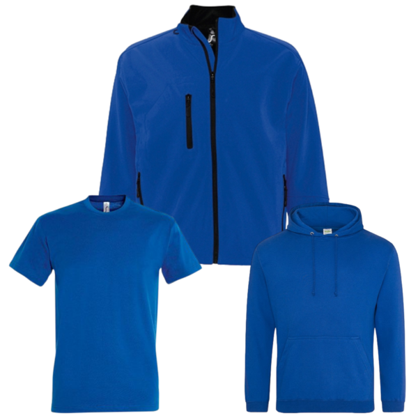 Combideal  5x Sol's Imperial T-shirt, 2x Just hoods hoodie en 1x Sol's Relax Softshell jas bedrukt met logo - Afbeelding 5