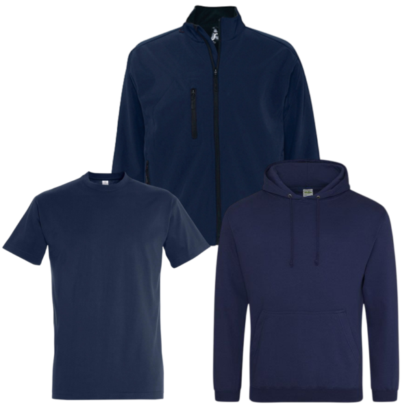 Combideal  5x Sol's Imperial T-shirt, 2x Just hoods hoodie en 1x Sol's Relax Softshell jas bedrukt met logo - Afbeelding 6