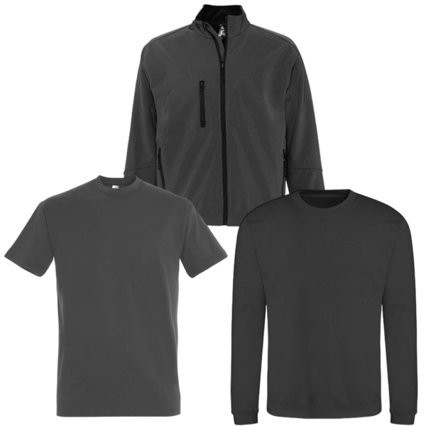 Combideal 5x Sol’s Imperial 190 grams T-shirt, 2x Justhoods sweater en 1x Sol’s Relax Softshell jas - Afbeelding 8