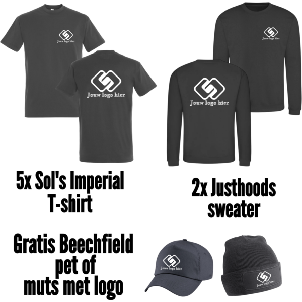 Combideal 5x Sol’s Imperial 190 grams T-shirt 2x Justhoods sweater